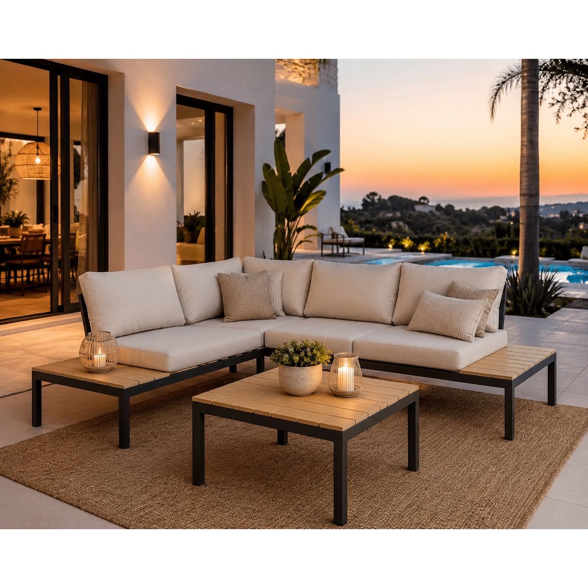 Sala de Exterior Saint John 4 Personas, marca Just Home Collection - Foto Principal