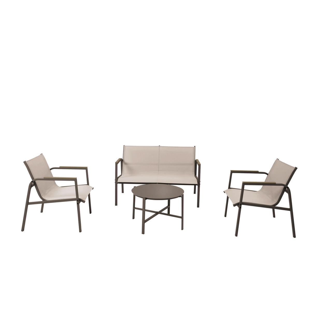 Sala de Exterior Metal Dubo 4 Personas, marca Just Home Collection - Foto 2