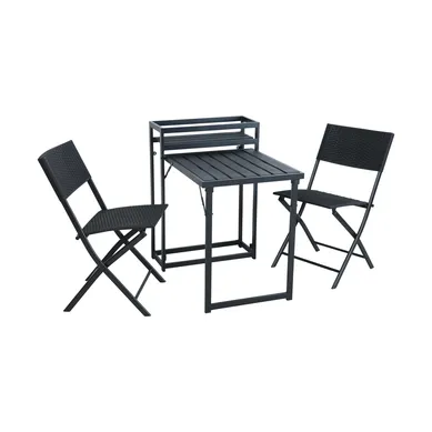 Juego de Balc�n Metal Plegable 3 piezas