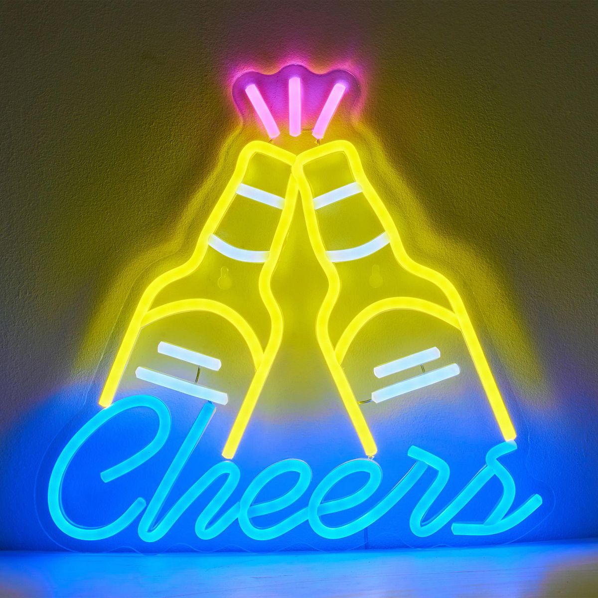 Just Home Collection - Lampara led neon bat cheers