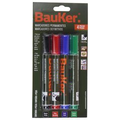 Set 4 Marcadores Permanentes, Bauker