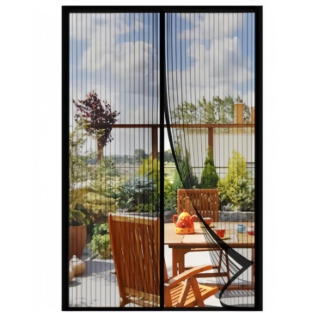 Holztek - Malla anti- mosquitos magnética de 96 x 210 cm