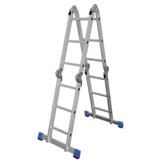 Escalera articulada de Aluminio de 12 peldaños 3.5 m hasta 150 kg
