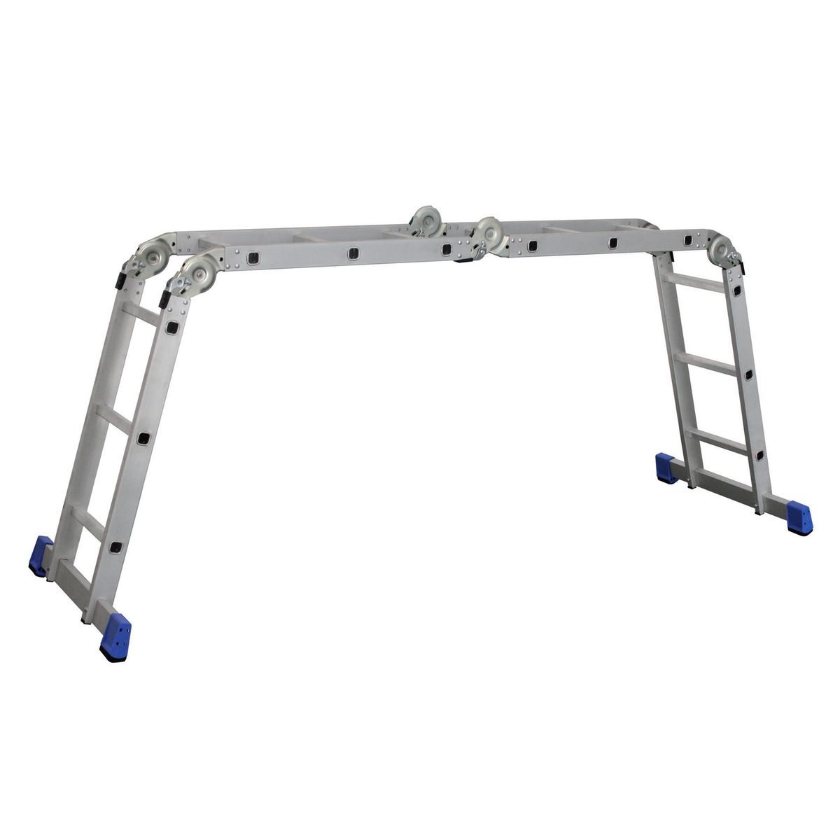  - Escalera articulada de Aluminio de 12 peldaños 3.5 m hasta 150 kg