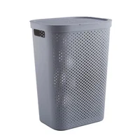 Cesto de Ropa Gris 60 L