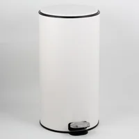 Bote de Basura Blanco con Pedal 30 L