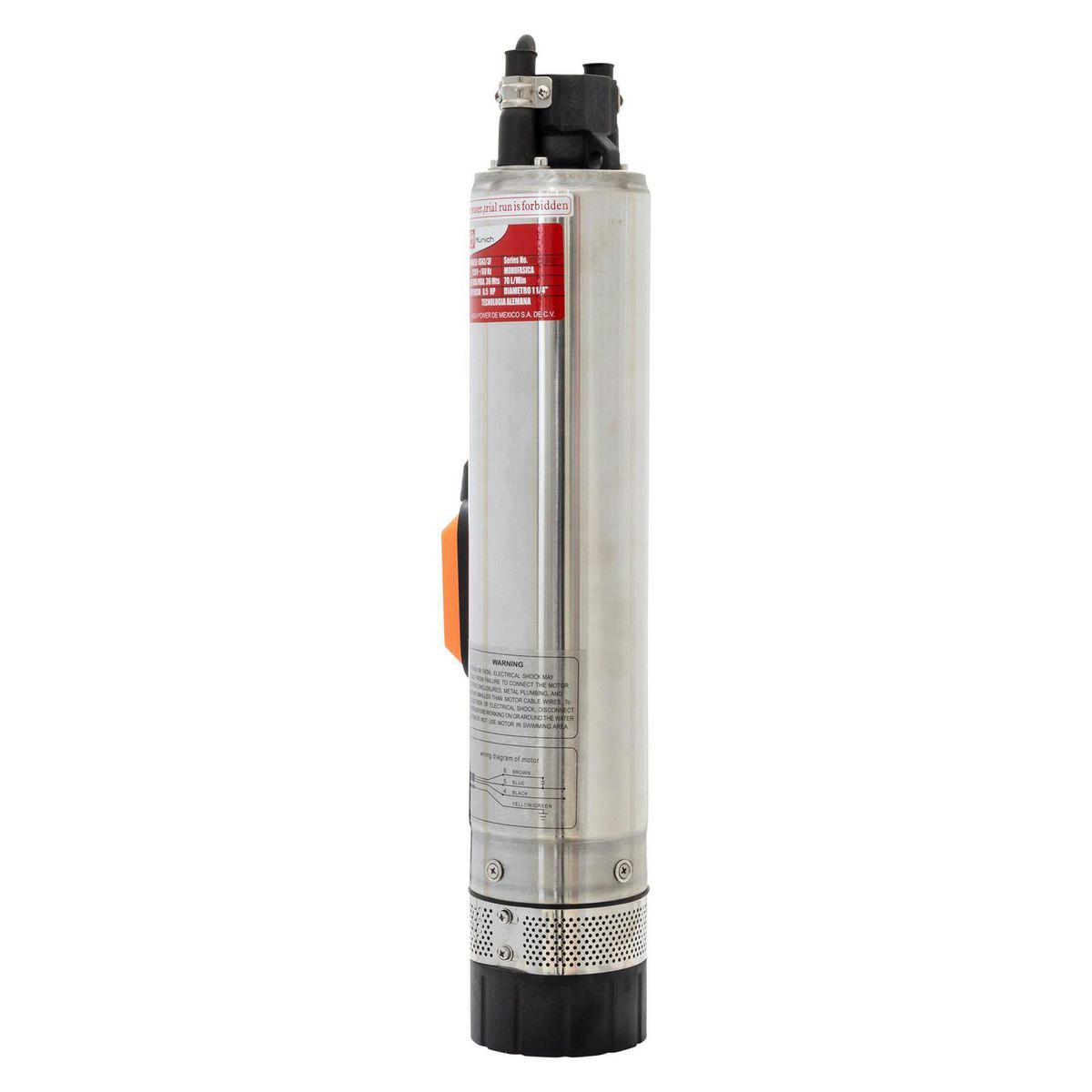 Munich - Bomba Sumergible con Flotador 1/2 HP 70 l/min