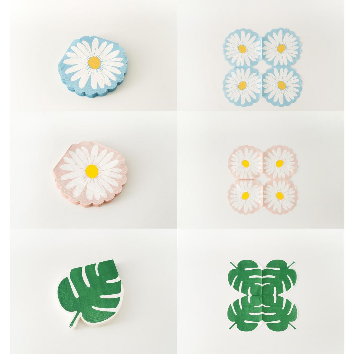 Servilleta de papel hojas y flores, marca Just Home Collection - Foto Principal