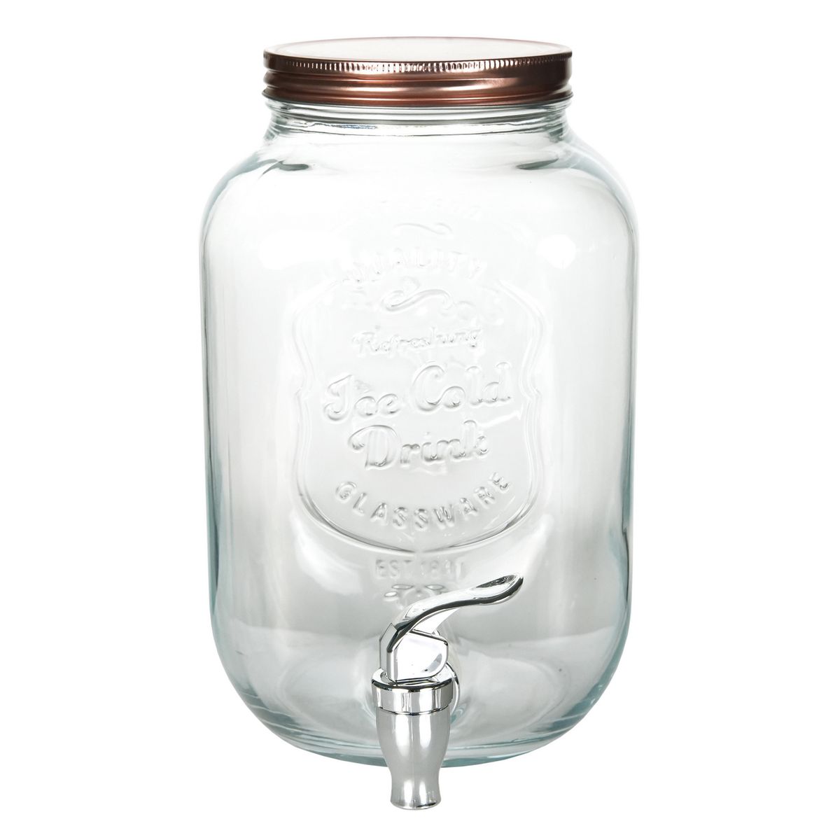 Dispensador de agua vidrio 4 l, marca Just Home Collection - Foto Principal