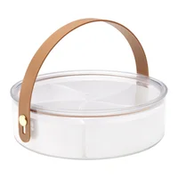 Contenedor 5 divisiones circular con tapa