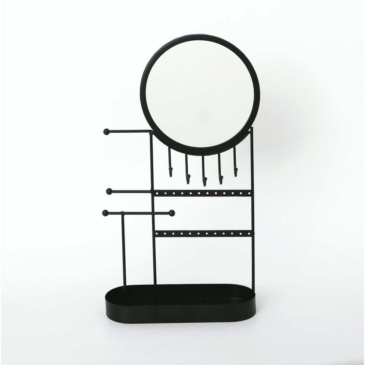 Just Home Collection - Rack organizador de joyería con espejo