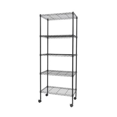 Estante de metal negro Heavy Duty 5 Niveles 60 x 154 x 35 cm