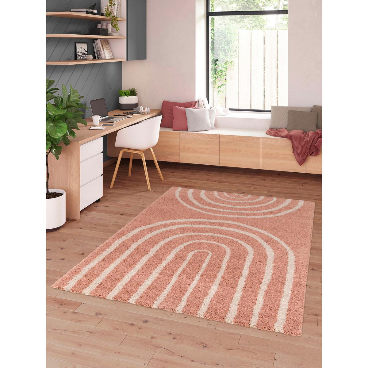 Tapete decorativo Spring 624 de 120 x 170 cm Rosa, marca TKR Home - Foto 2