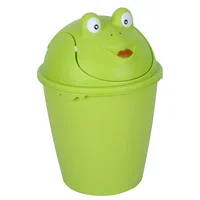 Bote de Basura Plástico Vaiven Rana de 6L Verde