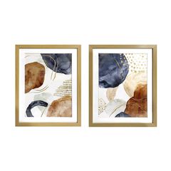 Set de 2 cuadros decorativos Geo de 33 x 43 cm