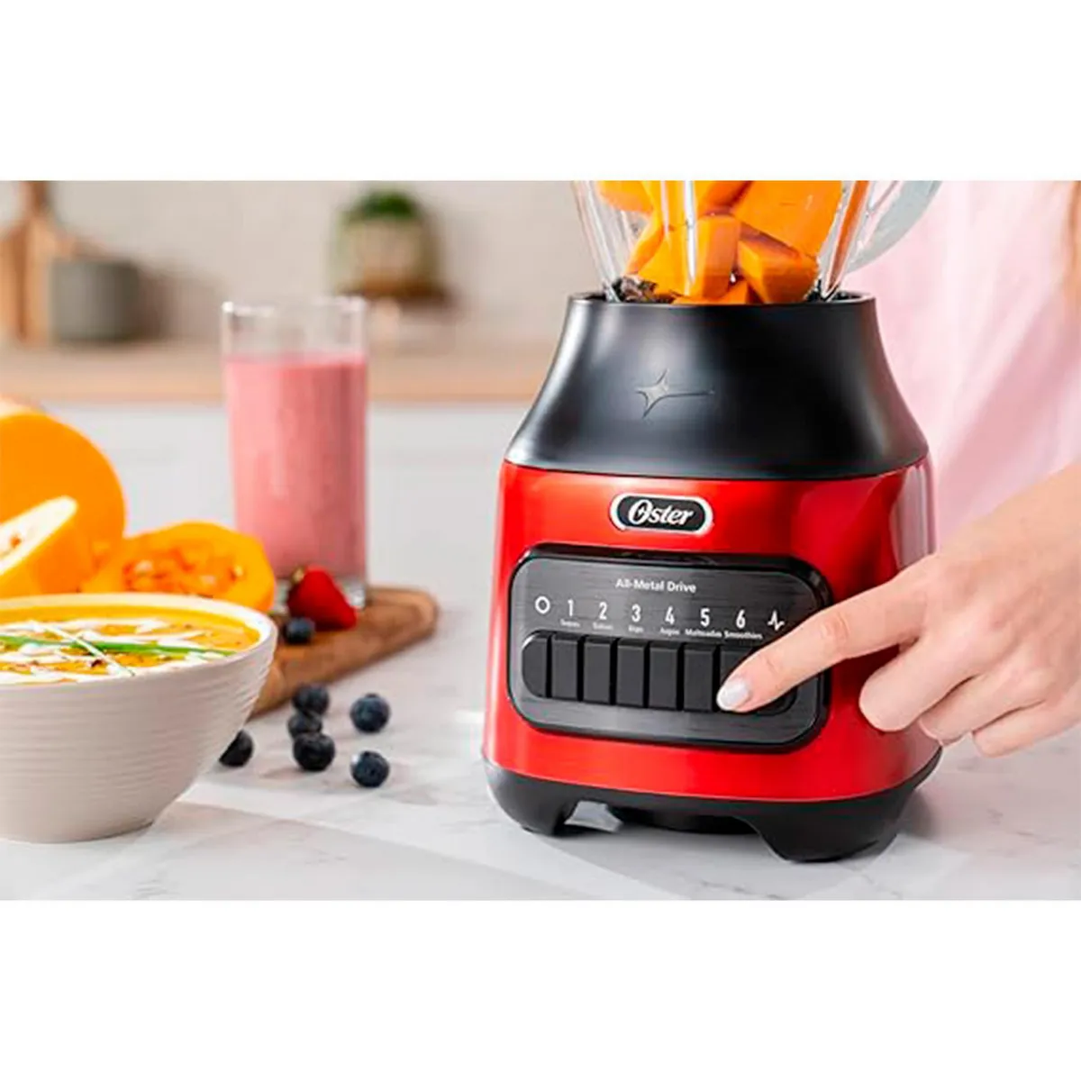 Oster - Licuadora Oster 1.5 L Roja