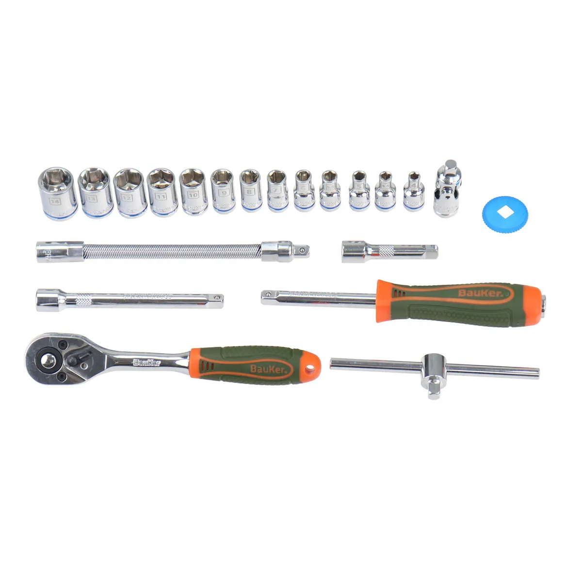 Set de Dados Mecánicoss 21 pzas Bauker, marca Bauker - Foto Principal