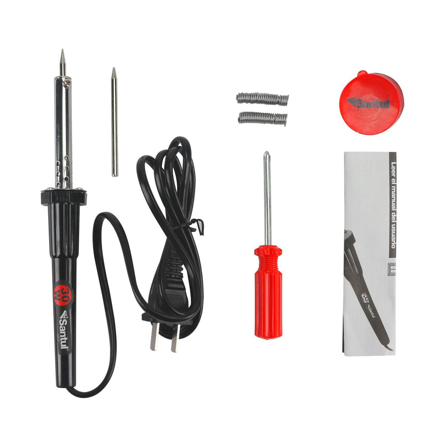 Sanelec - Cautín Tipo Lápiz 30W, Set de 5 Accesorios