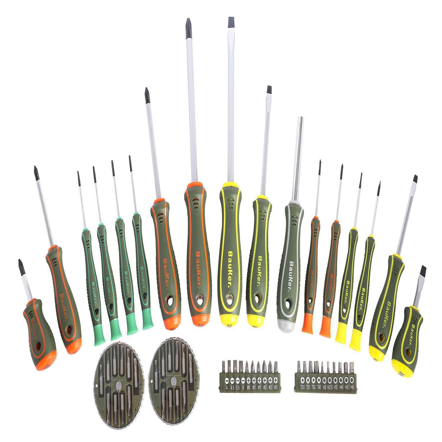  - Set de Desarmadores 57 Piezas, Bauker