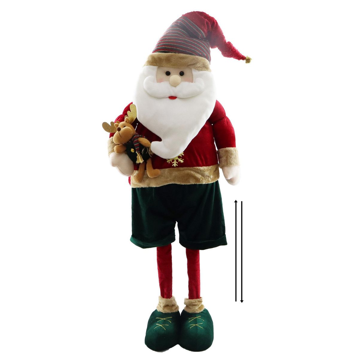 Dear Santa - Santa Extensible Navideño Rojo 132 cm