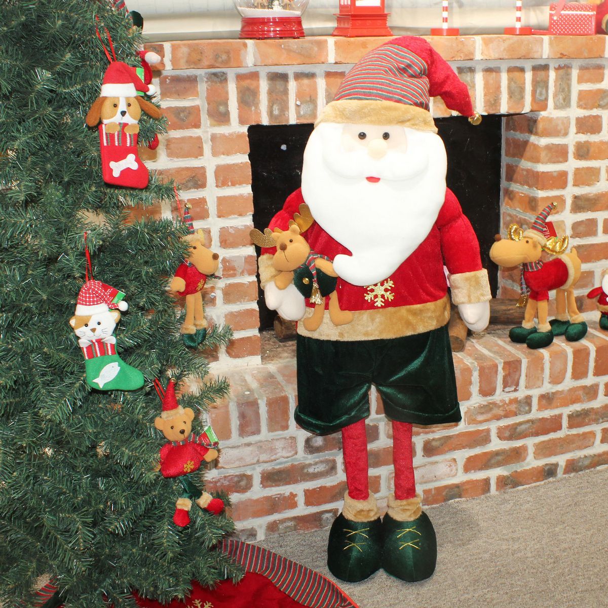 Dear Santa - Santa Extensible Navideño Rojo 132 cm