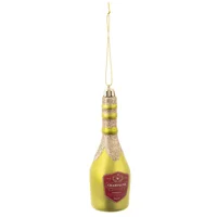 Botella Champagne Adorno Navideño Colgante