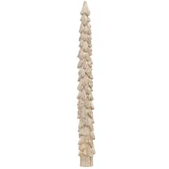 Juego de 2 Velas de Cena Navideñas Color Dorado 25 cm