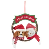 Corona perro / gato navidad 33 x 33 cm