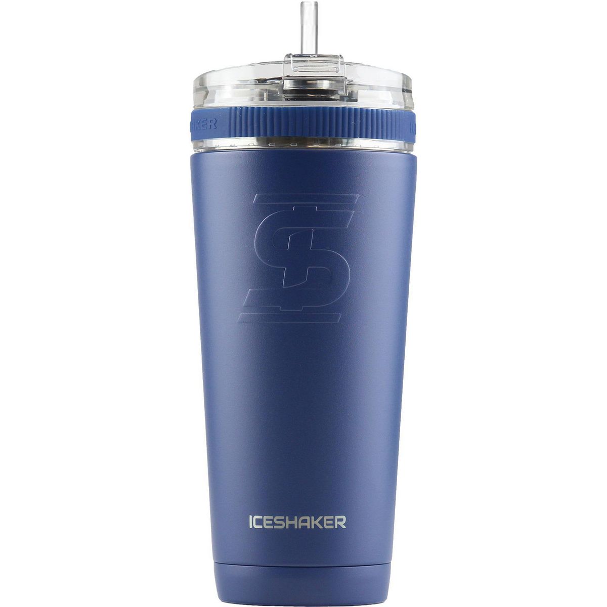 Iceshaker - Termo shaker azul navy tapa flex 768 ml