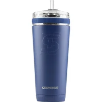 Termo shaker azul navy tapa flex 768 ml