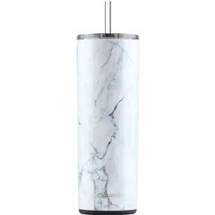 Termo skinny blanco marmoleado 591 ml