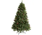 Árbol de Navidad LED con Bayas y Piñas 210 cm 1355 Ramas