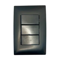 Placa Armada con 3 Interruptores Sencillos