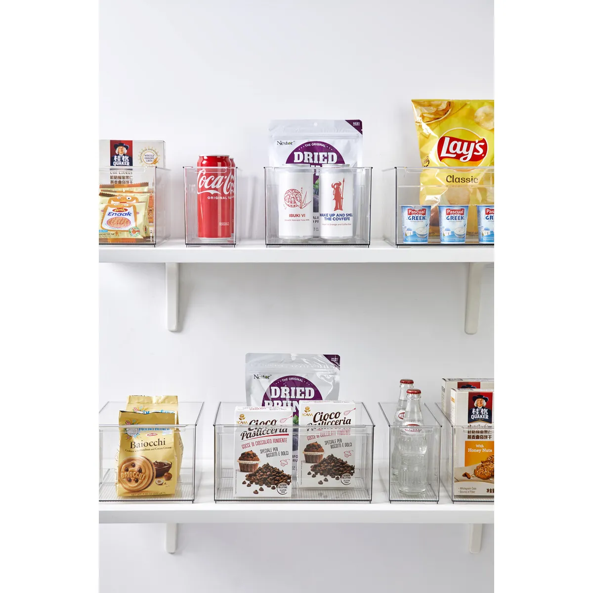 Organizador transparente 15.2 x 26.8 x 15.1 cm, marca Just Home Collection - Foto 2