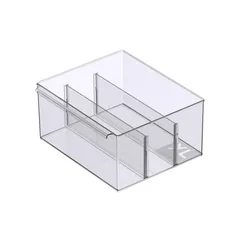 Caja organizadora transparente 30.5 x 26.8 x 15.1 cm