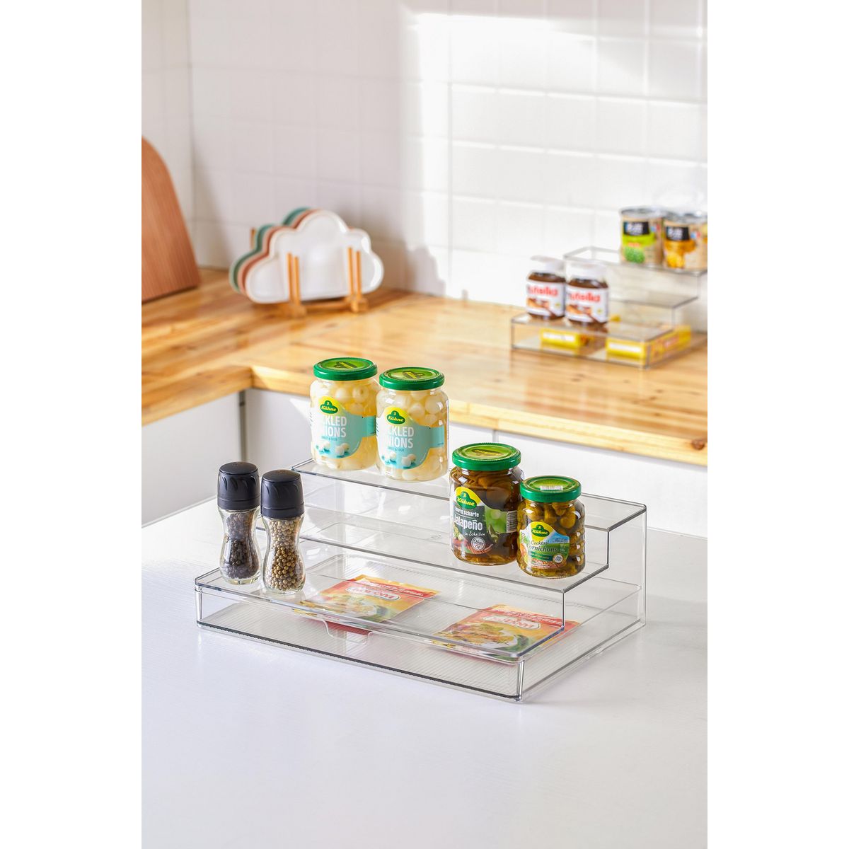 Organizador especiero 3 niveles 39.4 x 26.6 x 12.9 cm, marca Just Home Collection - Foto 2