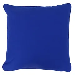 Cojín decorativo Clásico liso de 45 x 45 cm Azul