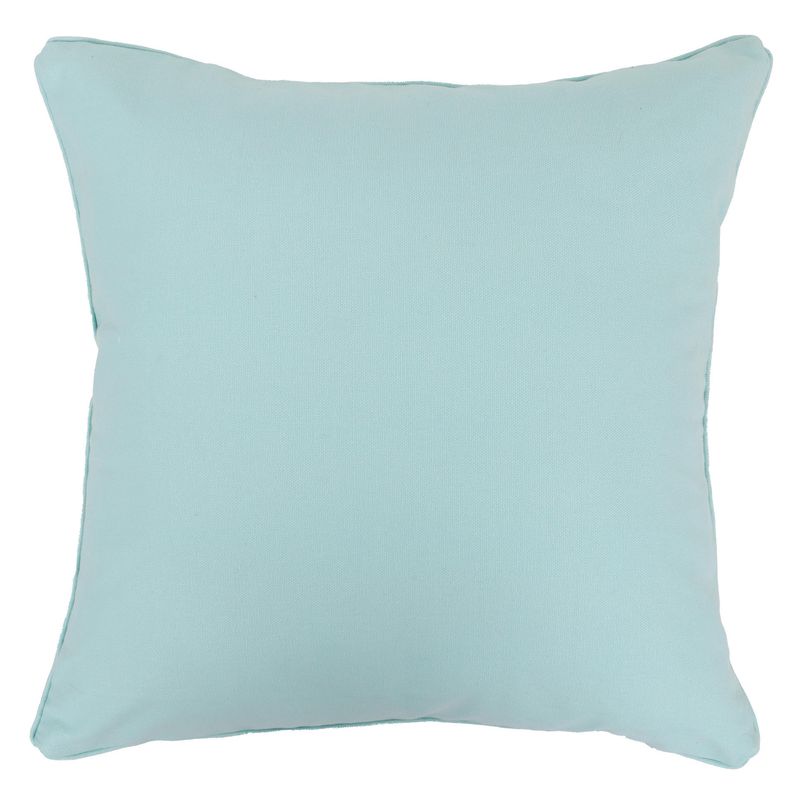 Just Home Collection - Cojín decorativo Nórdico liso de 45 x 45 cm Azul turquesa