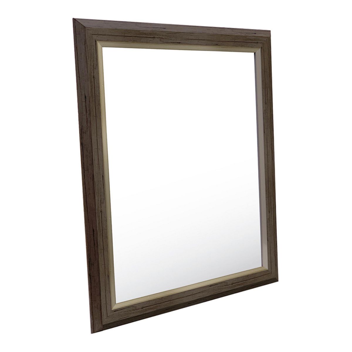 Espejo Decorativo Rectangular M208 de 52 x 59 cm Café/ Plata, marca Live Deco - Foto Principal