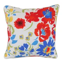 Cojín decorativo Clásico flores de 45 x 45 cm Multicolor