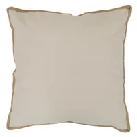 Cojín decorativo Nórdico yute de 50 x 50 cm Arena