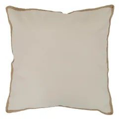 Cojín decorativo Nórdico yute de 50 x 50 cm Arena