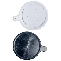 Bandeja para servir melamina diseño mármol 38.5 cm