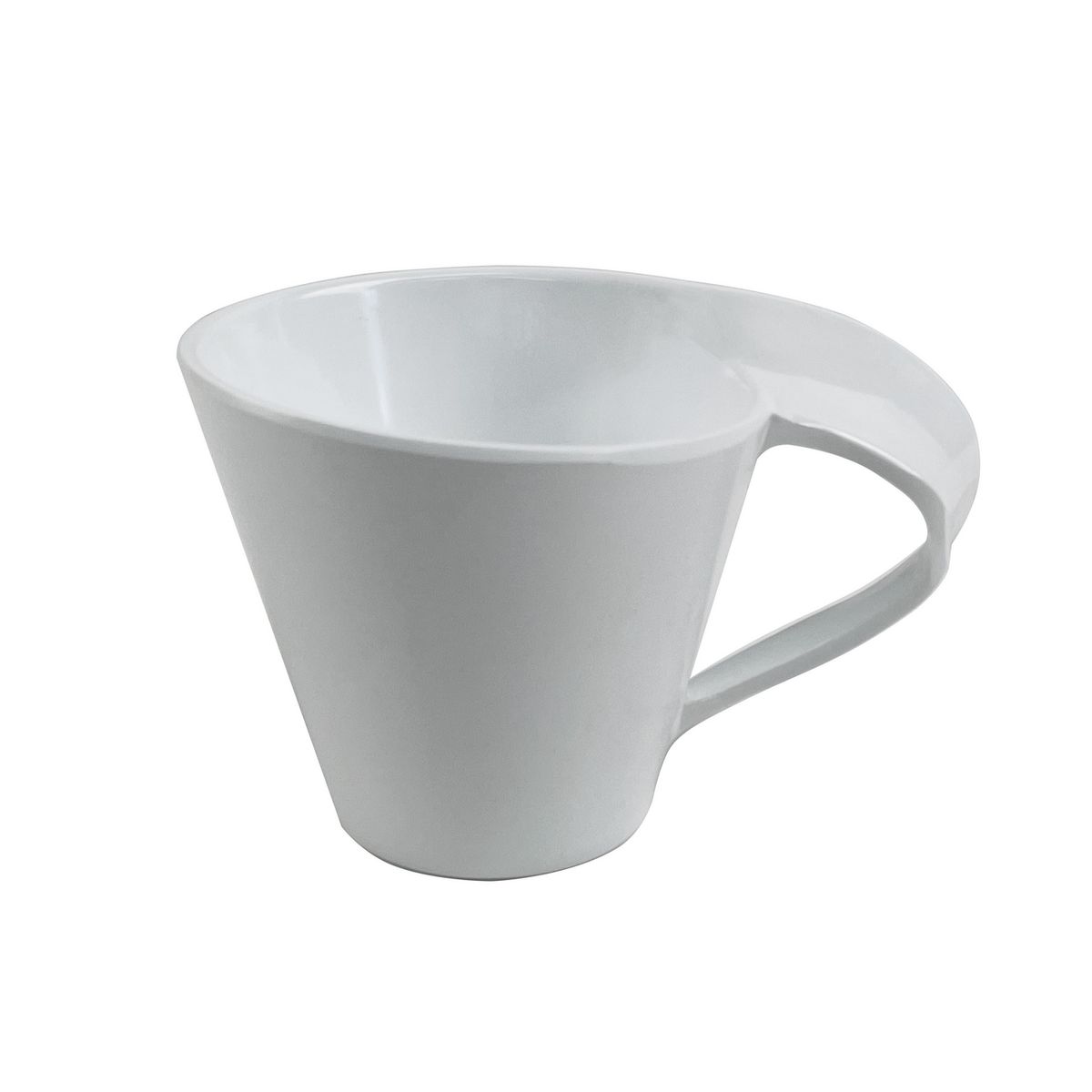 Taza de melamina blanca, marca Just Home Collection - Foto Principal