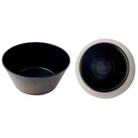Bowl melamina diseño madera / negro 16 cm