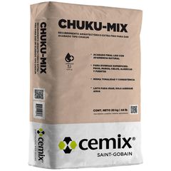 Chukum Cemix Recubrimiento arquitectónico extra fino de 20 kg