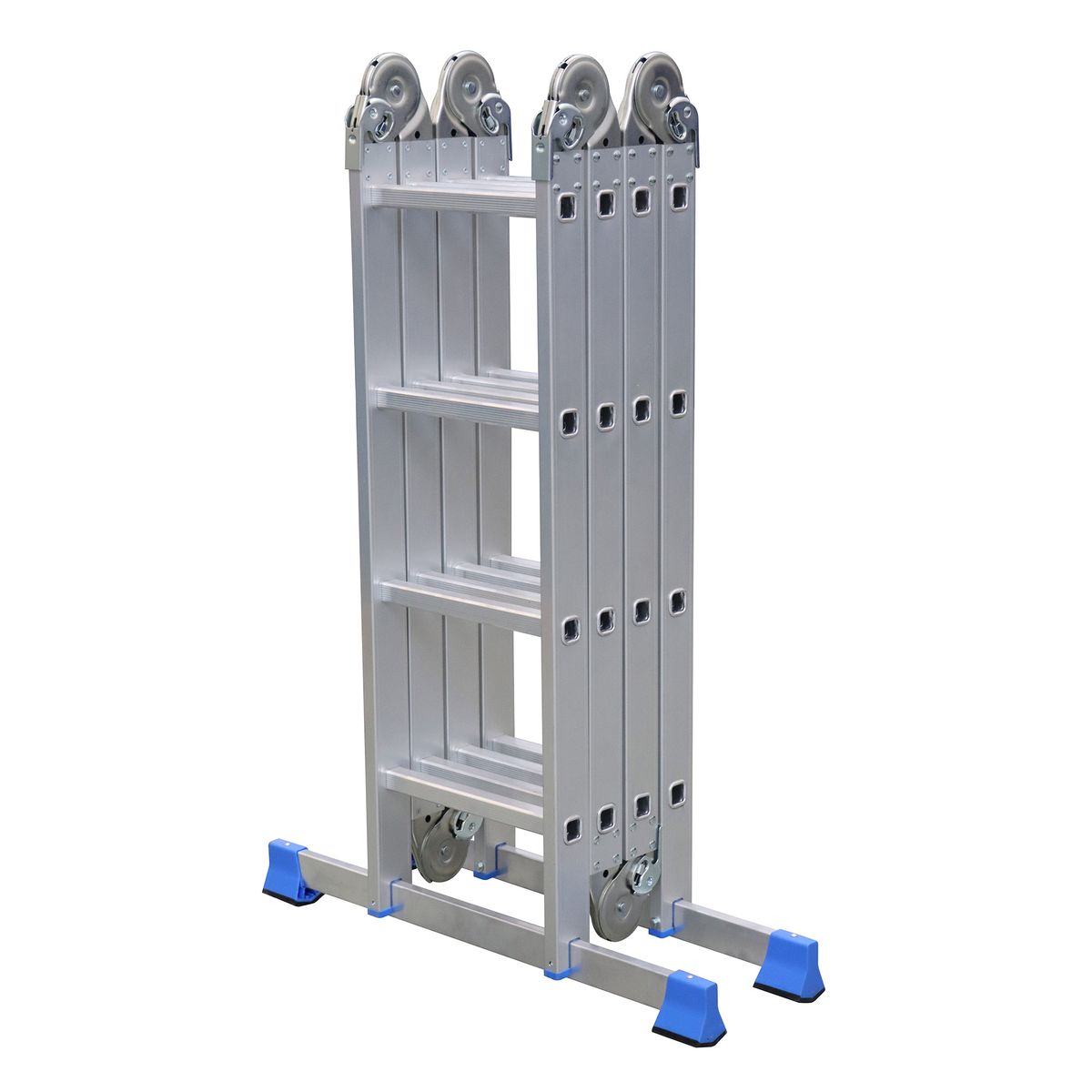  - Escalera articulada de Aluminio 16 peldaños 4.67 m hasta 150 kg