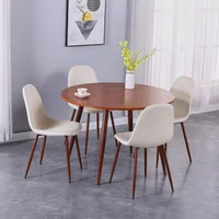 Set Comedor con 4 Sillas Anand 110X110X75 cm