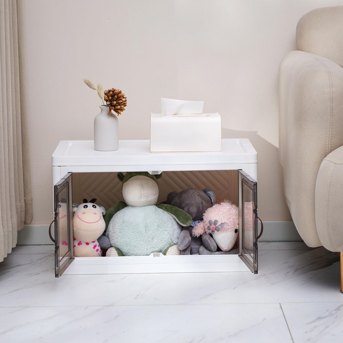 Just Home Collection - Cajón plegable 31.8 x 34.5 x 54.8 cm