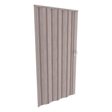 Puerta Plegable PVC para Closet Vic 85 x 200 cm Gris Cenizo